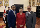 President Havidán Rodríguez and Hudson Valley Community College President Roger Ramsammy recently visited Costa Rica and met with First Lady Claudia Dobles.