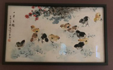 The painting with the chicks provided the most information. 
