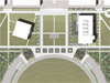 Site plan showing the New Business Building