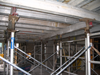 Mohawk Tower Rehabilitation - Shoring beneath the 2nd floor opening to support the floor until the upturned beams are poured