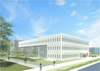 Rendering from the southwest of the New Business Building