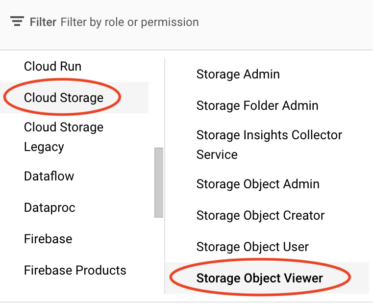 image showing how to set permission on a bucket