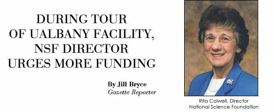 During Tour of UAlbany Facility, NSF Director Urges More Funding