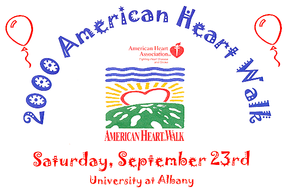 2000 American Heart Walk, Saturday, September 23rd, University at Albany