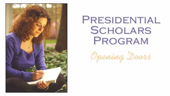 Presidential Scholars Progam: Opening Doors