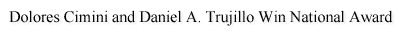 Dolores Cimini and Daniel A. Trujillo Win National Award