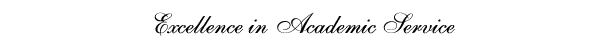 Excellence in Academic Services
