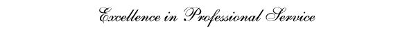Excellence in Professional Service