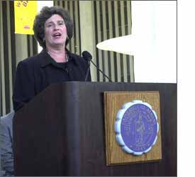 President Hitchcock Speaking at Unity Walk