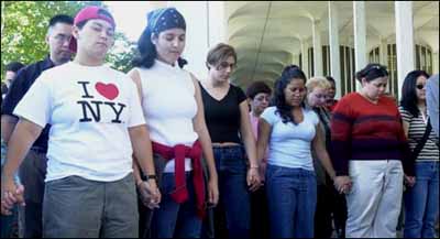 Students Holding Hands