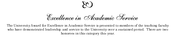 Excellence in Academic Service