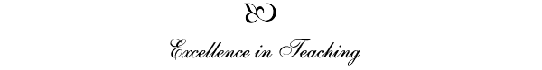 Excellence in Teaching