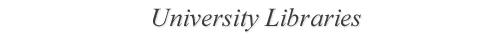 University Libraries