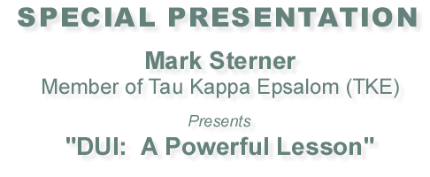 Ninth Annual Alcohol Responsibility Week--Mark Sterner