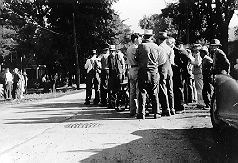 1939 DFU Milk Strike in Heuvelton and Canton - Crowd Scene.
