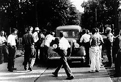 1939 DFU Milk Strike in Heuvelton and Canton - pickets in Canton.