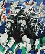 Outdoor wall graffiti, from Erica Phillips' Web site.