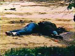 Admira Ismic and Bosko Brckic shot by snipers. From 'Romeo and Juliet in Sarajevo'  - National Film Board of Canada