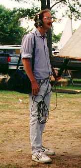 Charles Hardy at work recording. Source: Charles Hardy.