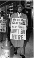A December 1960 picket of Riches Department Store, Atlanta Georgia.