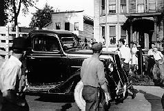 1939 DFU Milk Strike in Heuvelton and Canton - DFU picketing.