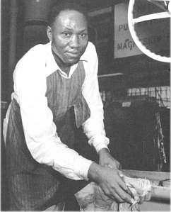 Black maintenance worker in Allison Motors Plant, 1942.
