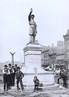 Statue erected in 1889 to honor the police.