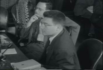 Bill Mandel at a McCarthy Hearing.