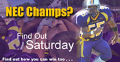 NEC Champs?  Find out Saturday.  Find out how you can win too...