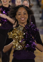 Big Purple Growl Cheerleader
