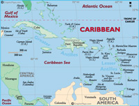 Map of the Caribbean.  Click for larger image.