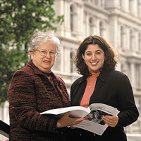 Allison, right, with State Sen. Toby Ann Stavisky, D-Queens
