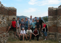 Werner and students at dig in Yugoslavia