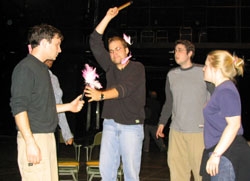 Noises Off Rehearsal