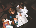 2 Students studying