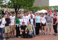 Jon with MS Walk group.  Click for larger image.