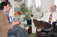 Candidate and Professor Messner