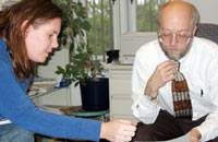 Kelly McGeever and Professor Messner