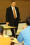FBI Supervisory Special Agent Gregory M. Milonovich addresses the class.