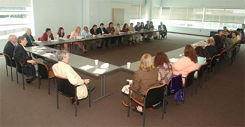 First stop is Nassau Community College for discussion with their faculty and administrative staff