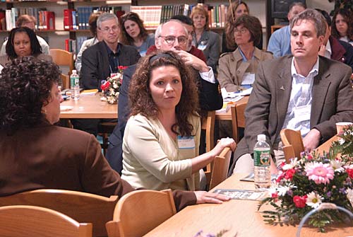Roads Scholar participants hold discussion with faculty, administration and guidance counselors
