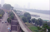 Along the Nanjing City Wall.