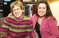 Carolyn Ortiz with Middle Earth director M. Dolores Cimini