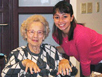 Jamie Tedesco with Helen Manville