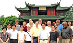Members of the UAlbany team with some of their hosts in Yangzhou, Jiangsu Province.