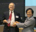 UAlbany Emeritus Professor Donald Ballou (L.) and Dr. Richard Wang, Director of the MIT Information Quality Program.