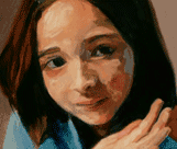 Samatha, 2008. Oil on Board. Collection of Samantha Grace Zitomer.