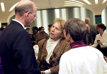 Interim President John R. Ryan and faculty