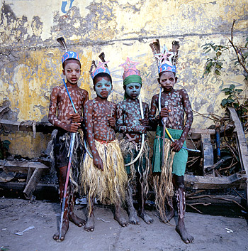 Visions of Haiti: Vodou and Carnaval & Jacmel. Les INdiens (The Indians), Cibachrome print, 1997, Courtesy of Diego Corte Arte Ltd., New York