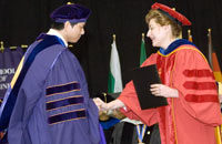 Officer in Charge Susan Herbst congratulated graduates.